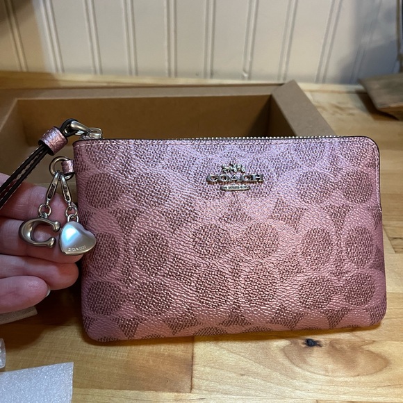 Coach Handbags - Coach Wristlet and Charms - New in box